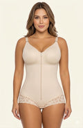 Beige Colombian sculpting body shaper front view
